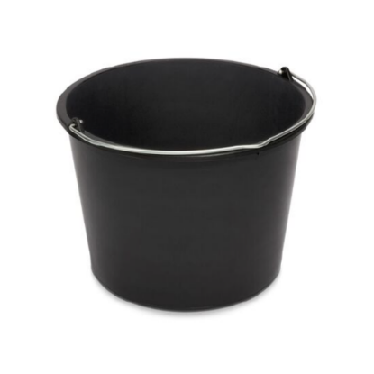 Bild von Baueimer – 12 Liter – schwarz – mit Metallbügel